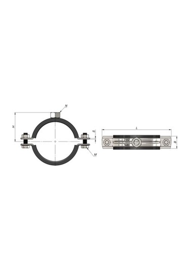 Somunlu Boru Kelepçesi 8"