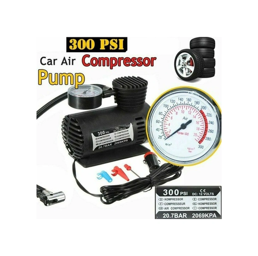 Fortunelane Taşınabilir 300psı Şişirme Pompası - Kullanışlı, Top Ve Yatak İçin