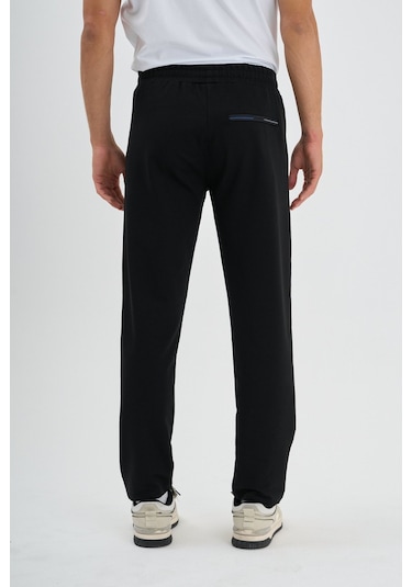 Shooter Sportswear Erkek Antrasit Eşofman Altı Nefes Alabilir Regular Kalıp Lastikli Ayarlanabilir Bel Siyah