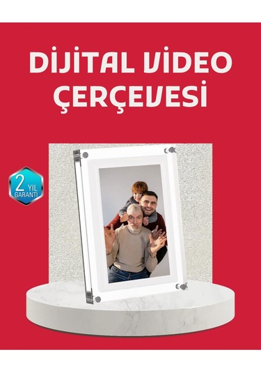 Kompakt Tasarımlı 7 İnç Dijital Fotoğraf Çerçevesi Modern Ve Şık Görünüm-135648