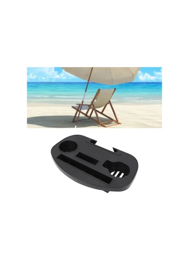 Wezone Abs Malzeme Çok Amaçlı Tersine Sandalye Tepsisi - 39x25cm Büyük Kapasite, Telefon Ve Bardak Tutucu, Kamp Ve Plaj İçin Uygun