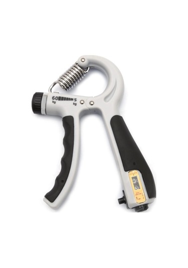 Gri Sayaçlı El Yayı Ayarlanabilir Bilek Kas Güçlendirici Gri