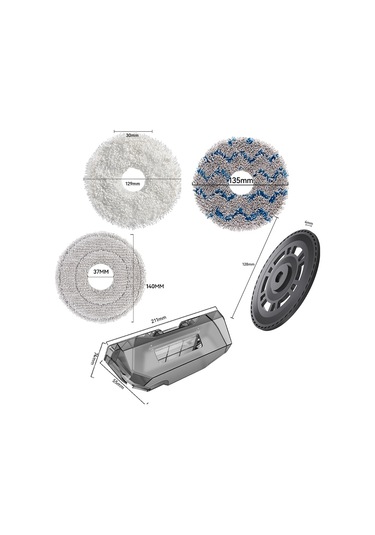 Cbtx Dreame X40 / X40 Pro Robot Vakum Yedek Bez Braketi İçin