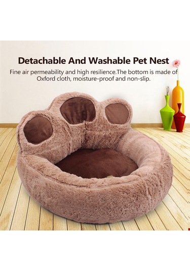 Vkemall Yıkanabilir Kedi Ve Köpek Yatağı - Konforlu, Nefes Alabilen, Kaymaz Tabanlı Evcil Hayvan Şiltesi