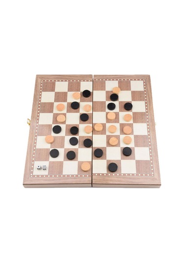 Ruicoo Ahşap 3'ü 1 Arada Satranç, Dam Ve Gomoku Oyun Seti - Katlanabilir Ve Taşınabilir