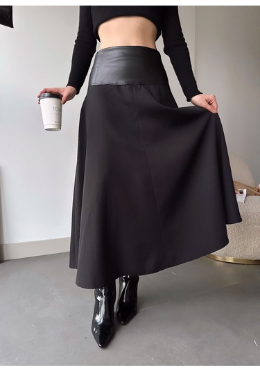 Beli Deri Uzun Etek 001