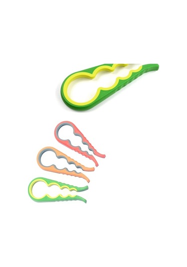 Pazly 4'lü Ev Açacak Seti - Kaymaz Tutma, Dayanıklı Gümüş, Kullanışlı, Evde Kolay Kullanım Gümüş