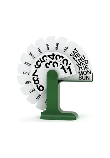 Döndürülebilir Takvim Oturma Odası İçin Döndürülebilir Masa Takvimi Süt Beyazı