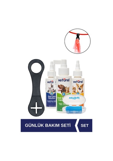 Köpek Kaka Poşeti Taşıma Aparatı + Köpek Diş Fırçası + Ağız Göz Kulak Önleyici Bakım Seti