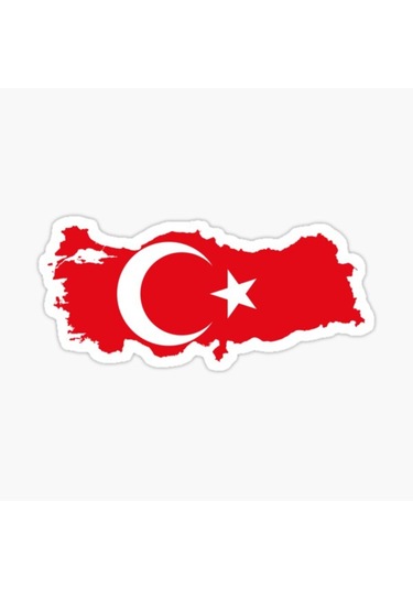 16 Cm Türk Bayrağı Araba Sitkcer Yapıştırması