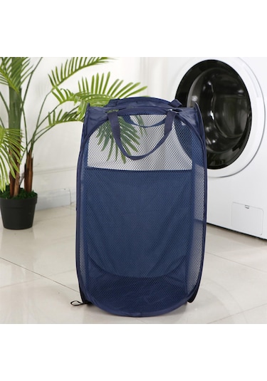 Suntek Çamaşır Sepeti Polyester Taşınabilir Elbise Koyu-mavi Koyu Mavi