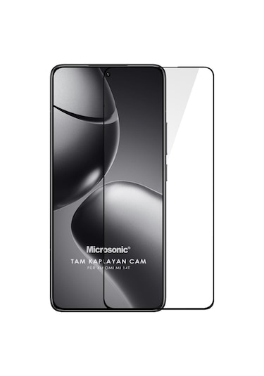 Microsonic Xiaomi 14t Tam Kaplayan Temperli Cam Ekran Koruyucu