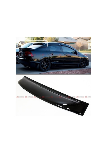Honda Civic Fd6 2007-2012 Cam Üstü Spoiler (Plastik)