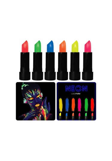 Glowpaint 6 Lı Neon Boya Uv Işıkta Parlayan Makyaj Seti