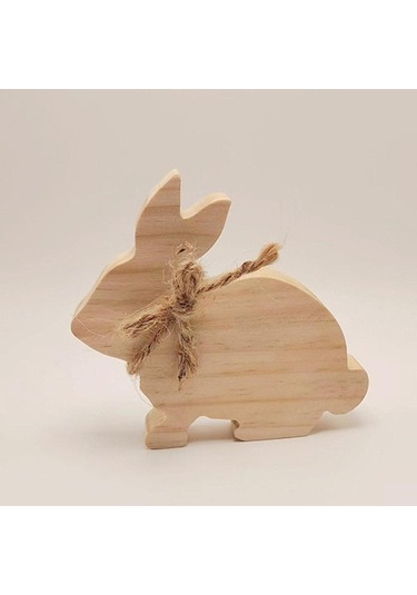 Pazly Tavşan Suntek Stil-b Orta Masaüstü İşareti Ahşap Cv