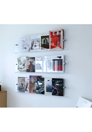 Pleksi Modern Duvar Rafı 2'li Paket