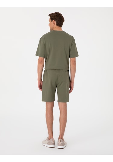 Pierre Cardin Erkek Haki Şort Örme 50310107-vr027 Haki