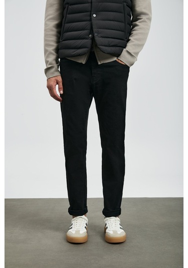 Lufian Anton Smart Erkek Jean Pantolon 112200260 Siyah