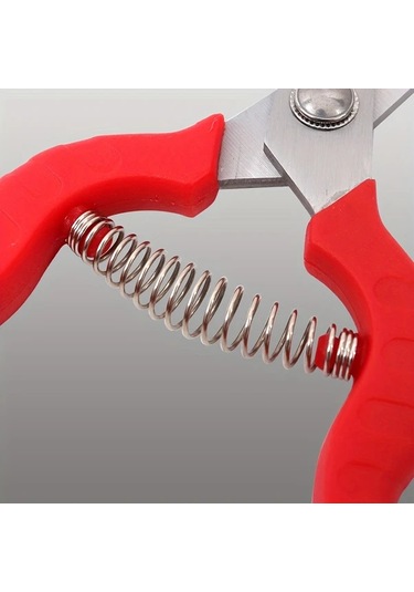 Cordial 1 Adet Bahçe Budama Makası, Paslanmaz Çelik, Kaymaz Tutamak, Ergonomik Kırmızı Sap