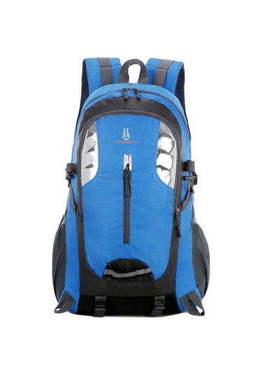 Novahub Kamp, Yürüyüş & Seyahat İçin Çok Cepli Nylon Sırt Çantası - Yeşil, Siyah, Mavi, Turuncu Seçenekleri Mavi Mavi