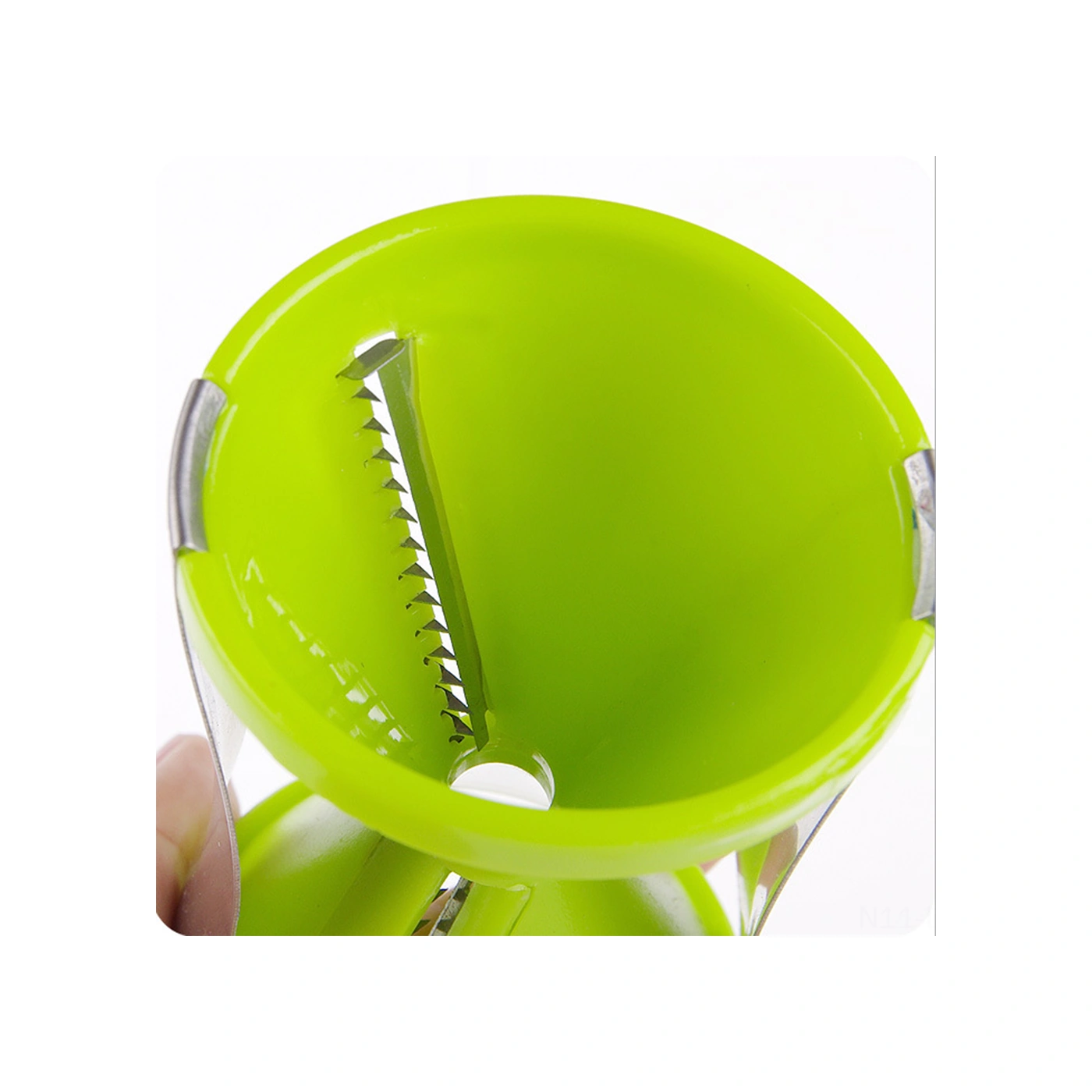 Youtek Yeşil Çift Büyüklük Seçenekli Sebze Spiral Makinesi - El Tutan, Taşınabilir, Sağlıklı Malzeme, Kolay Temizlenir Diğer