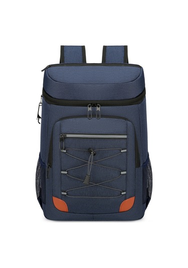 Moveevo Outdoor Piknik Çanta Isı Yalıtımlı Alüminyum Folyo Içli Su Geçirmez Mutfak Bölmeli Çok Fonksiyonlu Sırt Çantası Mavi Mavi