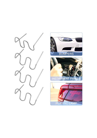 Xurunkeji Sıcak Zımba Plastik Tamiri İçin 1000 Adet Zımba Teli Dalga Zımba Teli Tampon Gövde Tamirleri 0,8-0,6 Mm S Dalga Zımba Teli