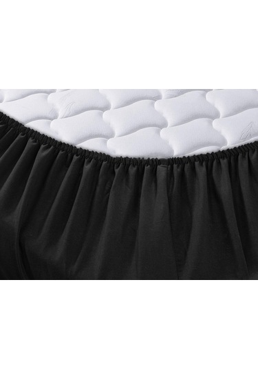 Menderes Home Cotton Collection Ranforce Tek Kişilik Fitted Siyah 120x200 Renkli