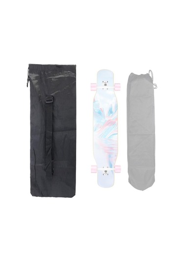 Pazly Suntek Su Geçirmez Longboard Ve Kaykay Çantası Balık 122x38cm Siyah Siyah