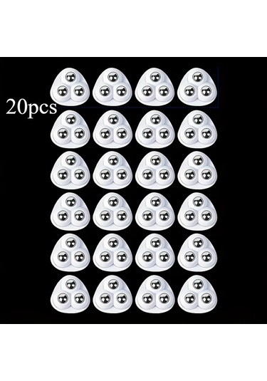 Willowhaven Siyah 360 Derece Dönen Tekerlekli 20 Adet Ağır Hizmet Ofis Sandalye Kastoru