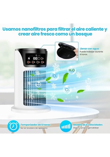 Wondernest Usb Taşınabilir Nemlendirici Mobil Mini Klima Xv