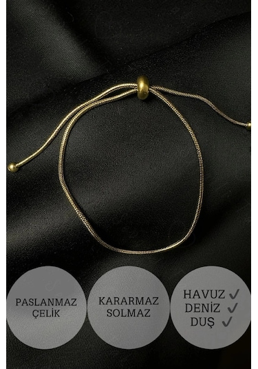Ayarlanabilir Gold Çelik Halhal -glorious Serisi Altın