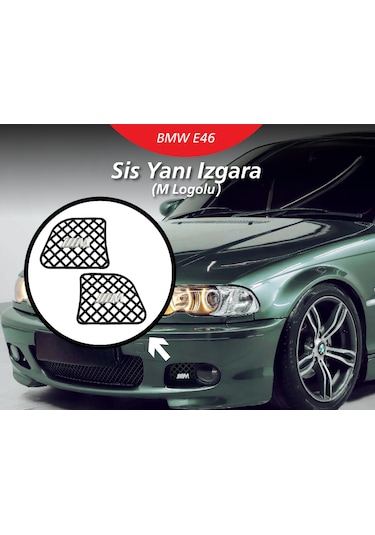 Bmw E46 Sis Far Izgarası M Logolu Sağ Sol