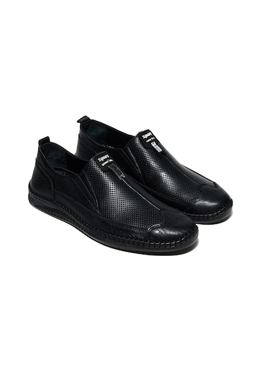 Bestello Bağcıksız Poli Taban Casual 020-085 Erkek Ayakkabı Siyah
