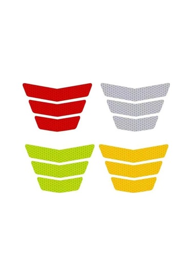 Fosforlu Sarı Pratik Yansıtıcı Etiket İyi Parlaklık Parlak Renk Uyarısı