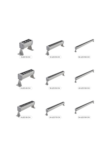 Wallwasher Duvar Boyama 10 - 20 - 30 - 50 - 70 - 100 - 150 Cm