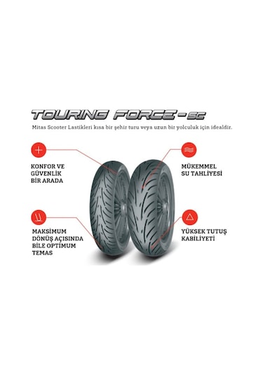 Yamaha Xmax250 / Xmax300 120/70-15 56P 140/70-14 68P Ön Arka Set