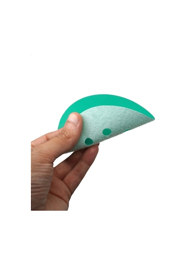 Yeşil Esnek Cırtlı Disk Zımpara 125 Mm 8 Delikli 1000 Kum