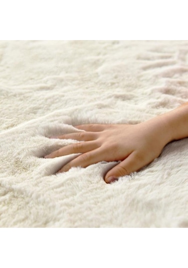 Peluş Halı Soft Krem Krem