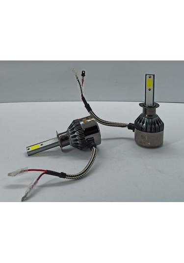 C6 Şimşek Etkili Led Xenon H3 Zenon Far Ampül Beyaz Ve Deli Mavi 437785477