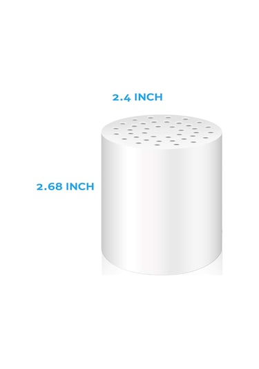 Dofolink 2'li Paket Beyaz Duş Su Filtresi Elemanı - 20 Aşamalı Kdf 55 + Aktif Karbon İle Klor, Ağır Metal Ve Tatları Filtreleyen Sağlıklı Su Sistemi Diğer