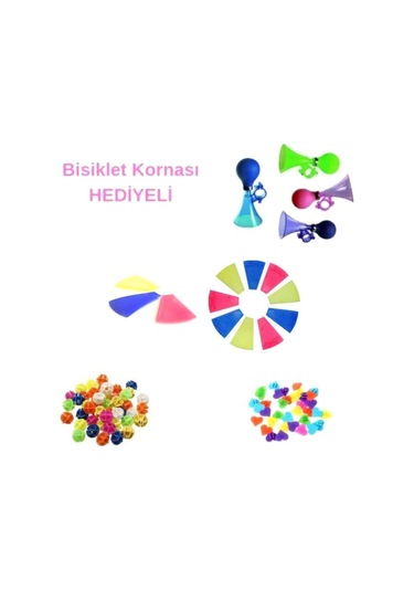 Bisiklet Korna Bisiklet Jant Süsü Seti Bisiklet Kalp Bon Çok Renkli