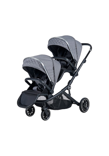 Prego Baby Prego İbiza Plus İkiz Travel Bebek Arabası PRY-2223 - Gri