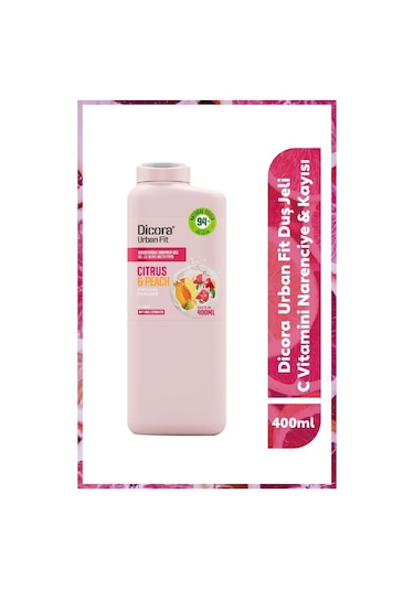 Dicora Urban Fit Badem Fındık + Narenciye Kayısı Duş Jeli 2 x 400 ML