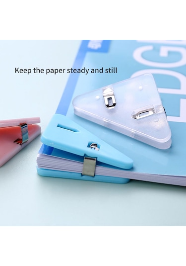 Xindoker Kw-trio Sj-01 Üçgen Dosya Klipsi - 5'li Set 40 Yaprak Kapasiteli Gümüş