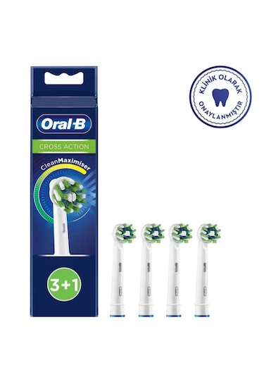 Oral-B Crossaction Elektrikli Diş Fırçası Yedek Başlığı 4'lü
