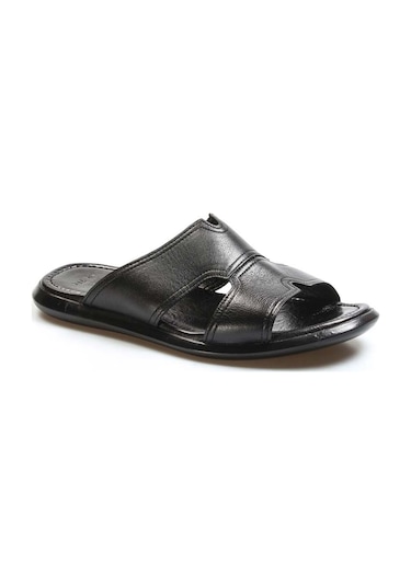 Fast Step Hakiki Deri Erkek Düz Terlik 018ma798x169 001