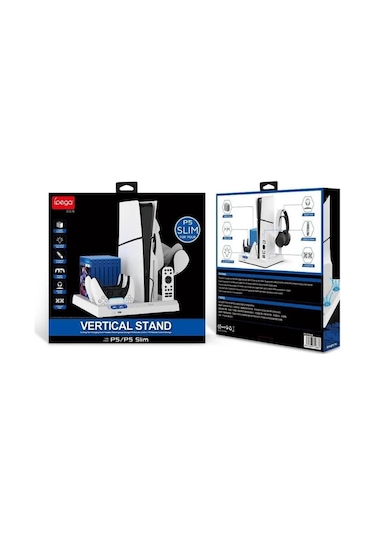 Ps5 Slım / Fat Soğutucu Özellikli Vr Standlı Şarj Dikey Standı Pg-p5s028