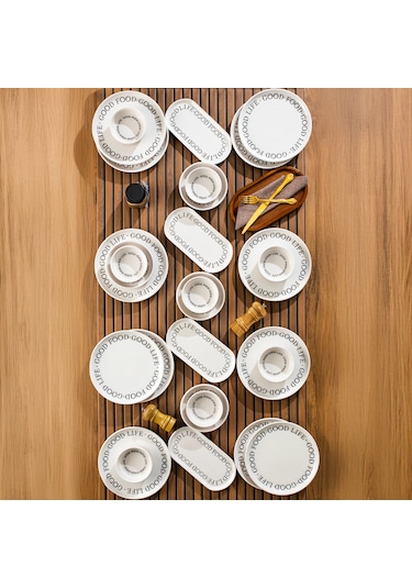 Perotti Good 28 Parça Kahvaltı Seti 12 Kişilik Kahvaltı Takımı Çok Renkli