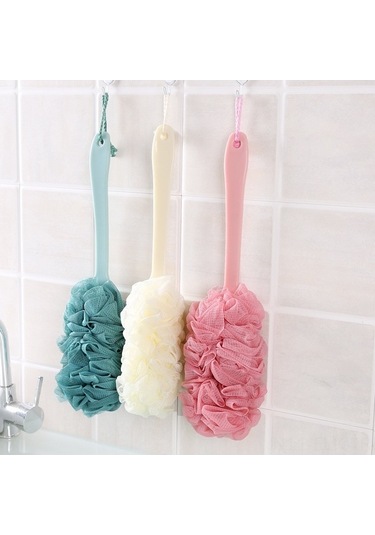 Didadodo Pembe Uzun Saplı Banyo Fırçası - Sırt Temizliği İçin Pratik Ve Dayanıklı Güçlü Diğer